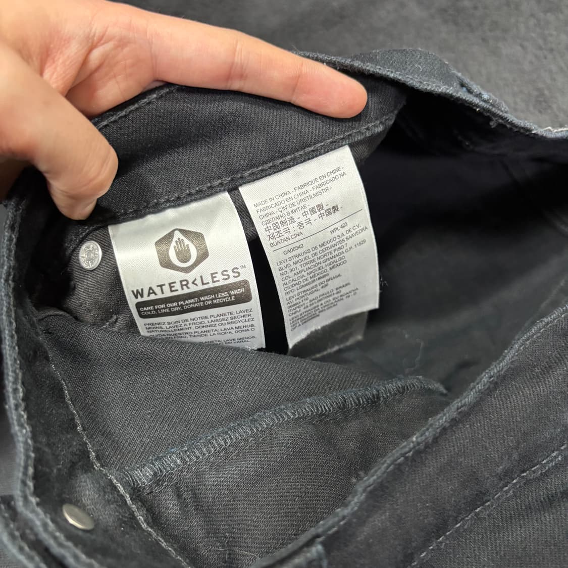 36 리바이스511 슬림스트레이트 블랙진 상품이미지4