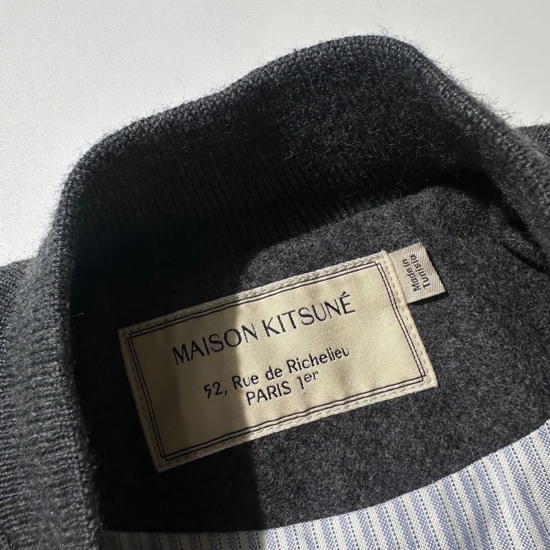 (매장판) 메종키츠네 울 바시티 자켓  상품이미지6