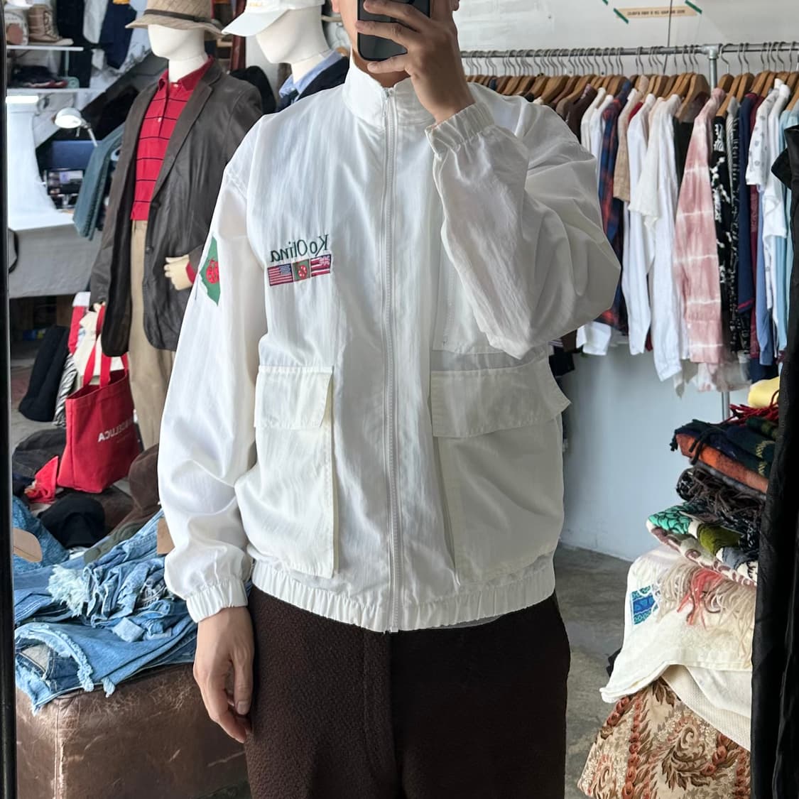 (착용컷) STARBUS 자수 블루종 (남성용 100-103) 상품이미지3