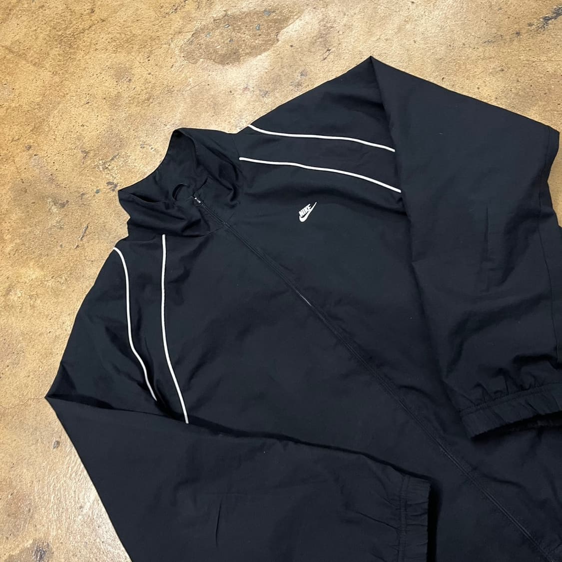 [정품] 나이키 블랙 트랙 자켓 라인 포인트 b18 상품이미지1