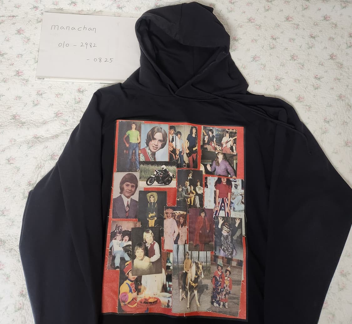 라프시몬스RAF SIMONS/21SS 포토 몽타주 후드/M 상품이미지1