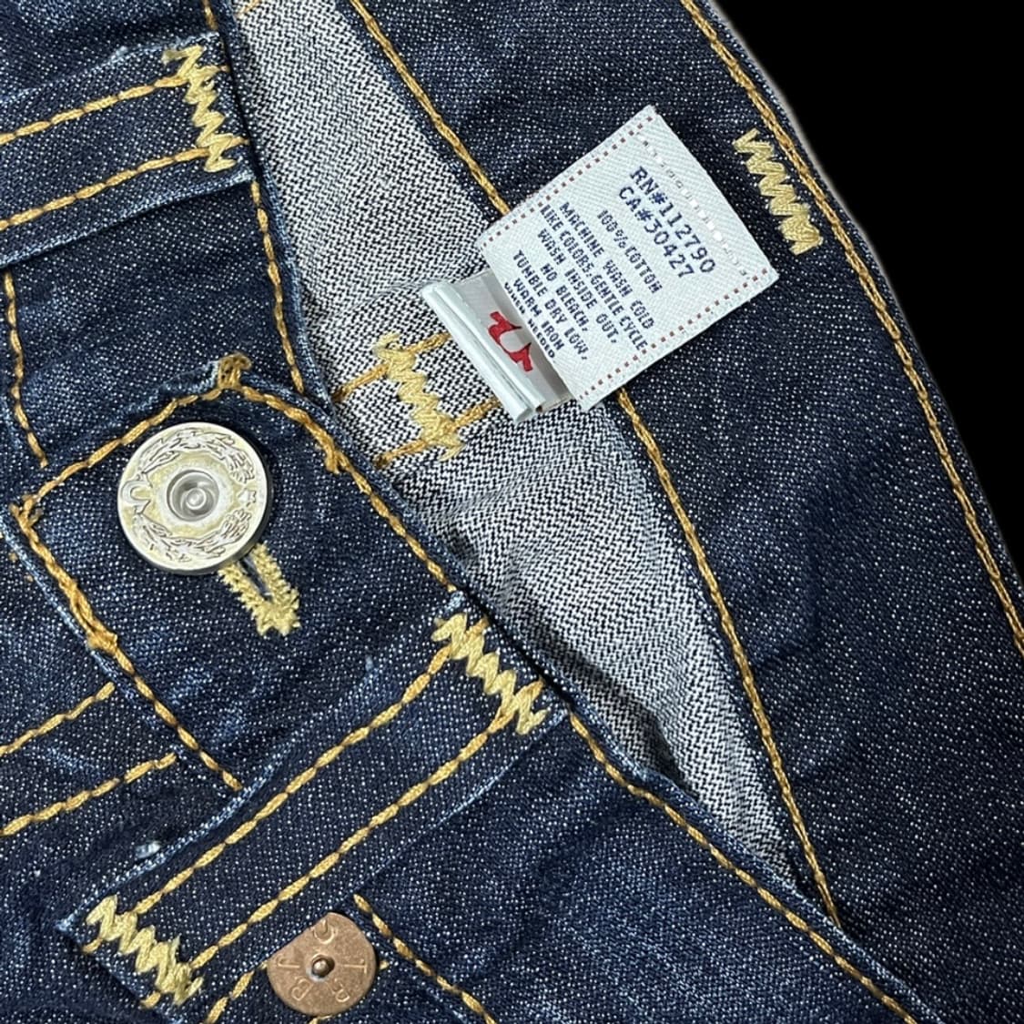 트루릴리전 usa 스트레이트핏 레더패치 상품이미지6