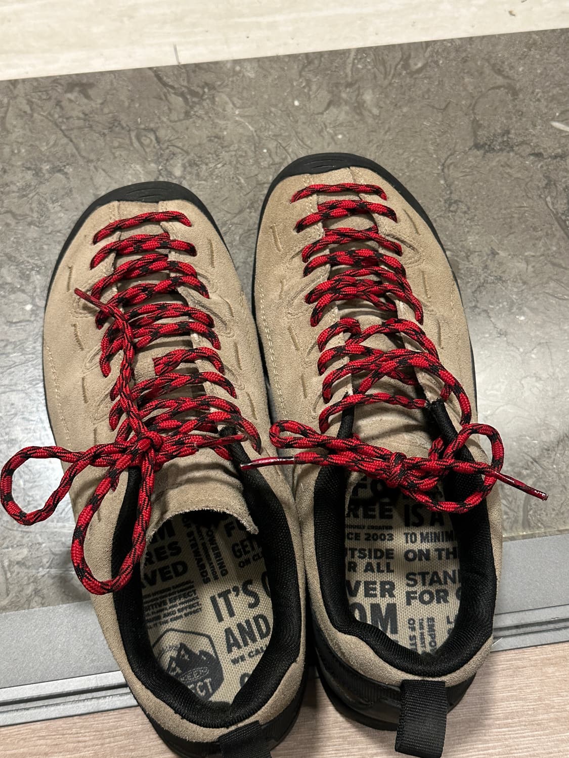 킨 재스퍼 스웨이드 스니커즈 실버 밍크 260 상품이미지2