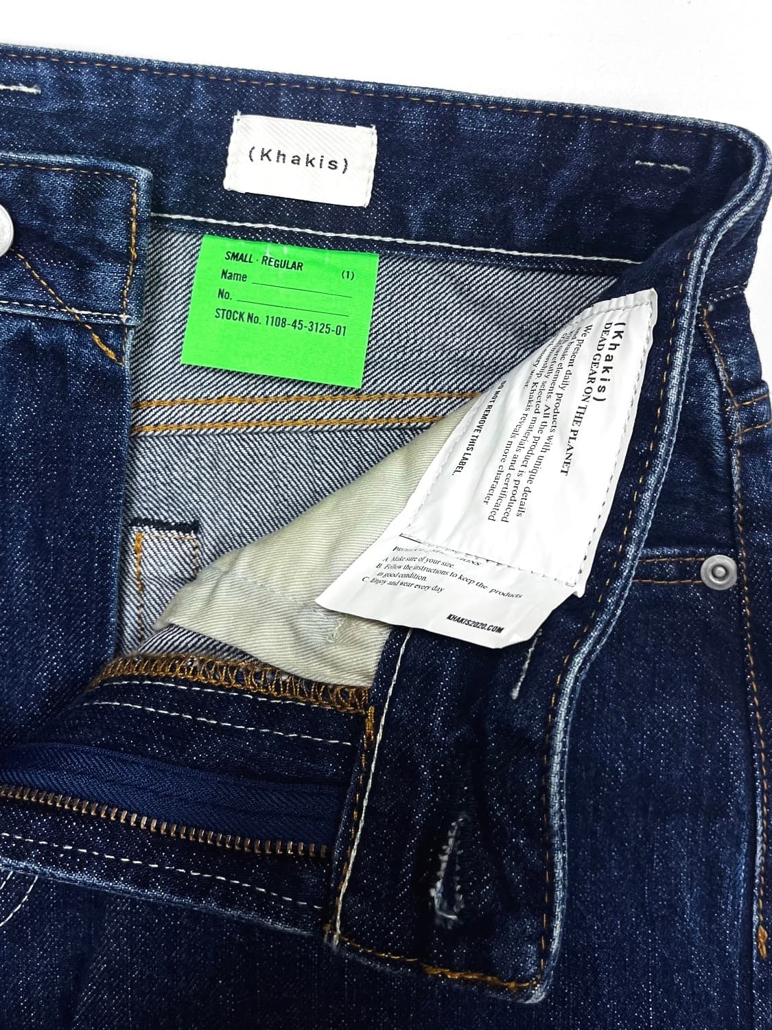 Stock 5P 셀비지 진 다크 블루 상품이미지6