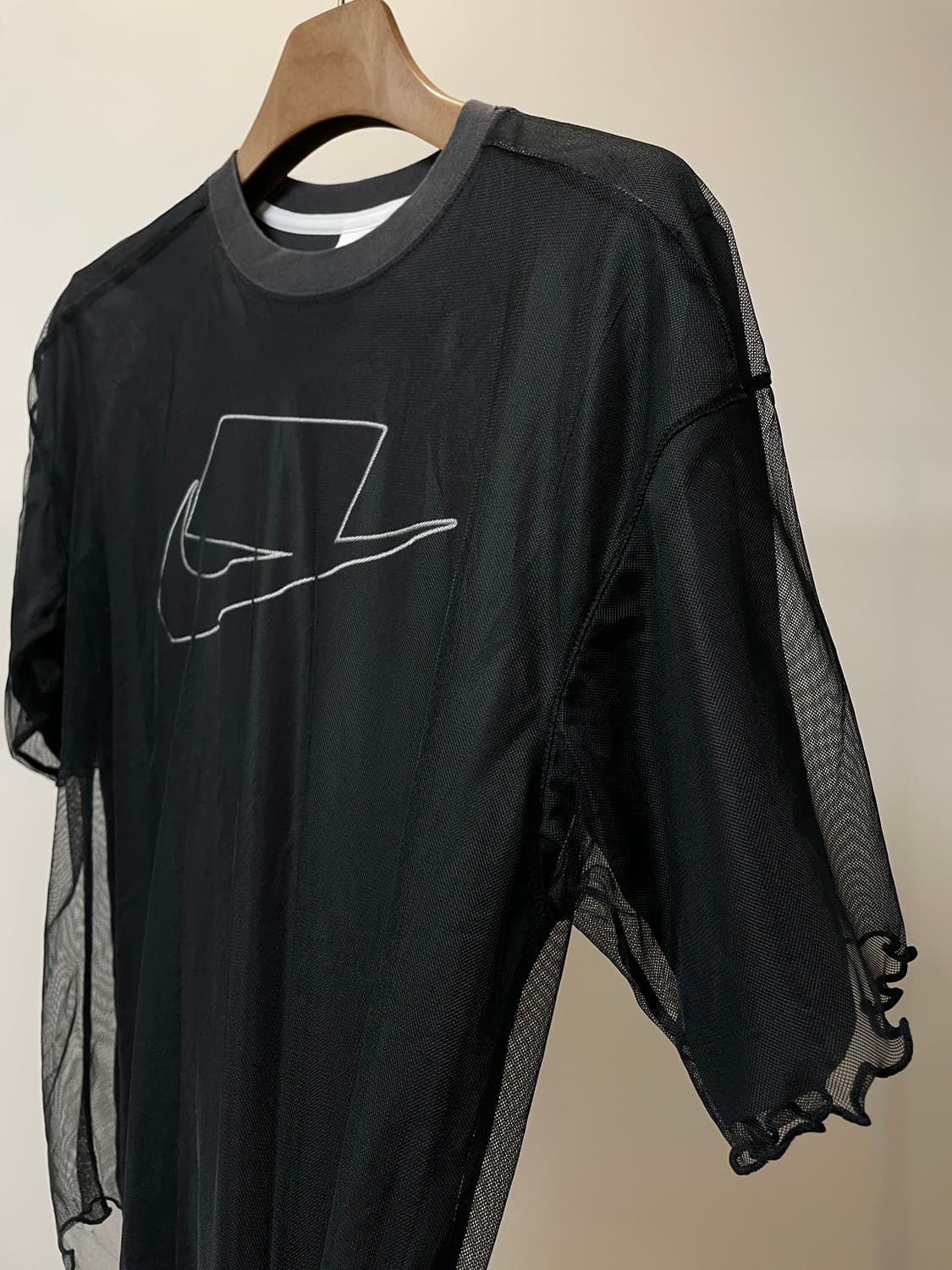 (S) Nike나이키 시스루 레이어드 반팔 티셔츠 상품이미지2