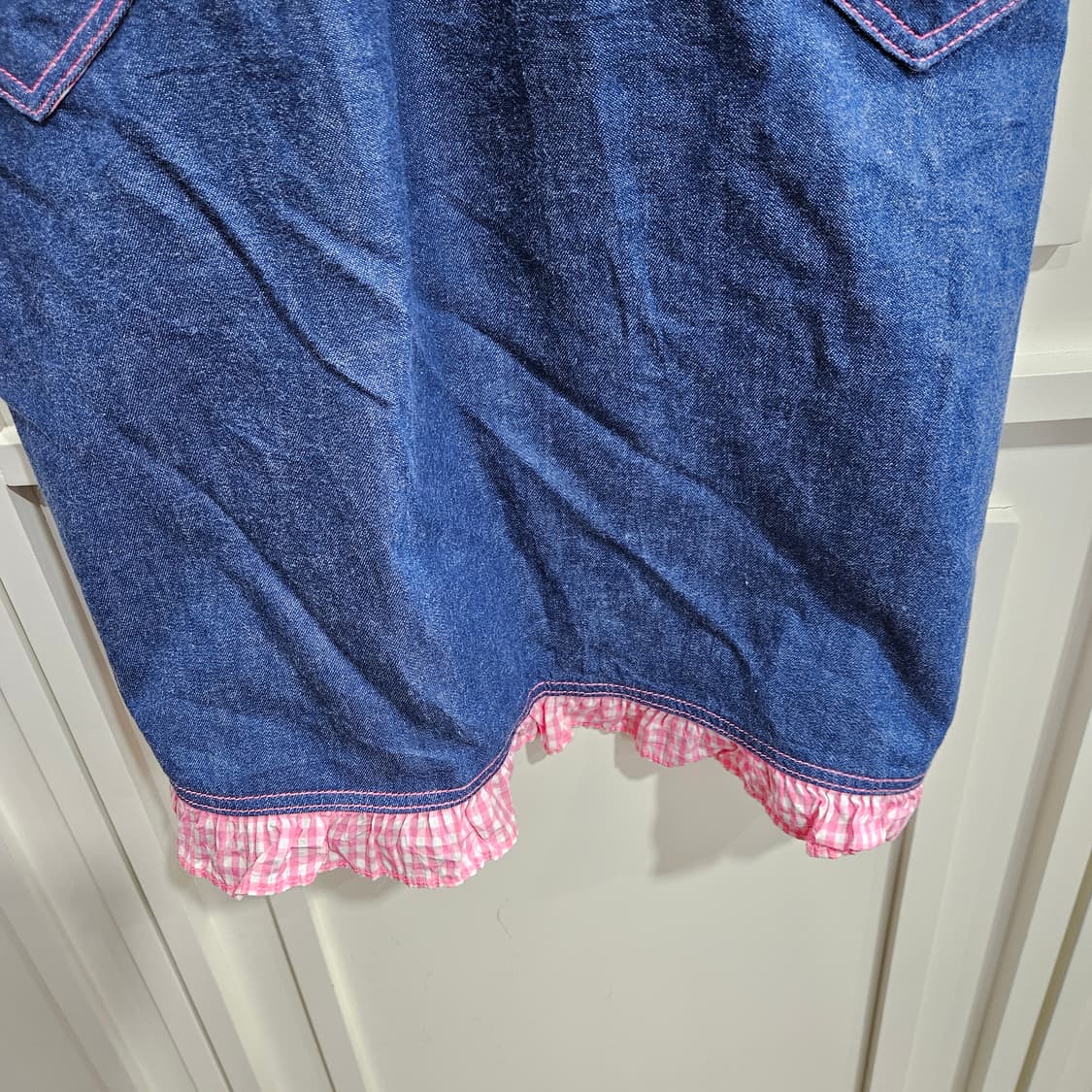 데님 프릴 앞치마 상품이미지4