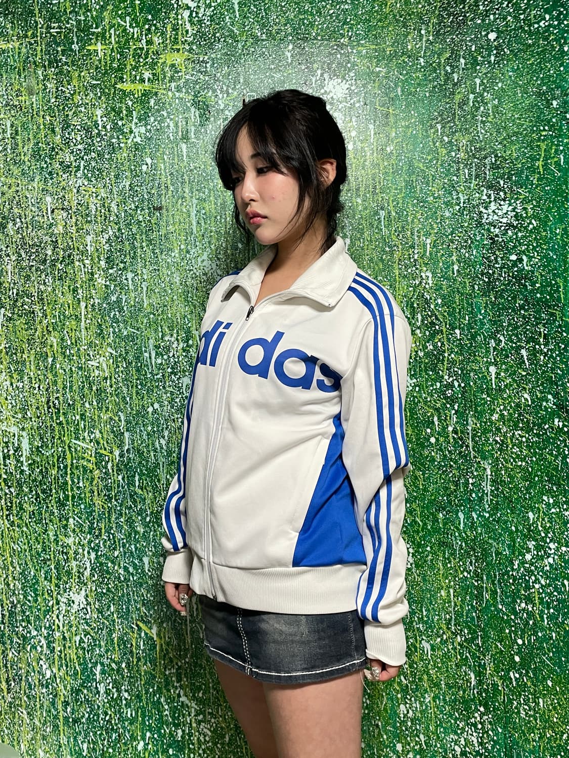 아디다스 대장 스펠로고 화이트 블루 져지 95 상품이미지2