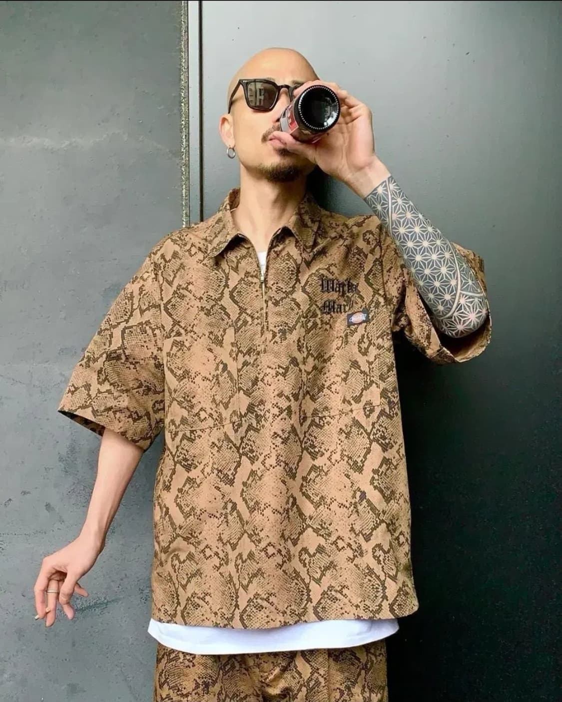 와코마리아Wacko Maria X 디키즈Dickies/파이톤 워크셔츠/L 상품이미지7