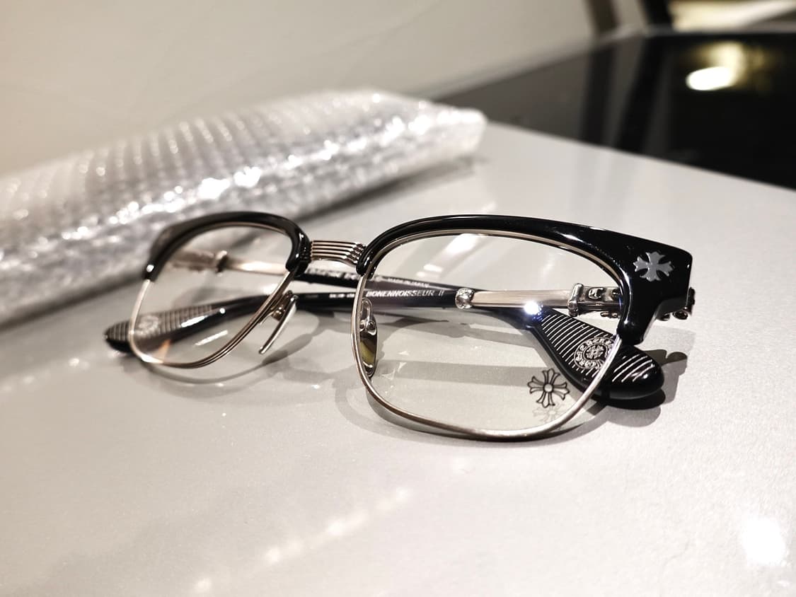 크롬하츠 보넨노이슈어2 블랙/브러쉬드실버 안경 상품이미지1