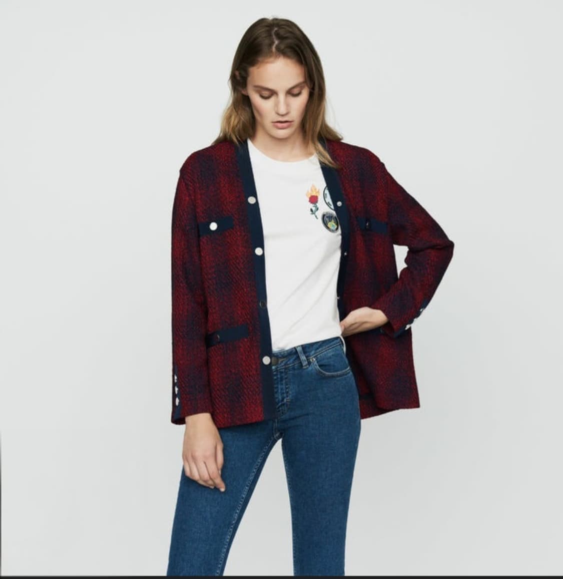 마쥬 트위드 가디건 자켓 38사이즈 상품이미지1