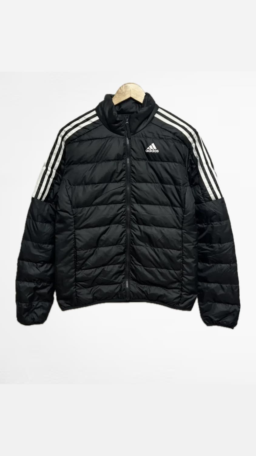 아디다스 삼선 덕다운 블랙 경량패딩 상품이미지1