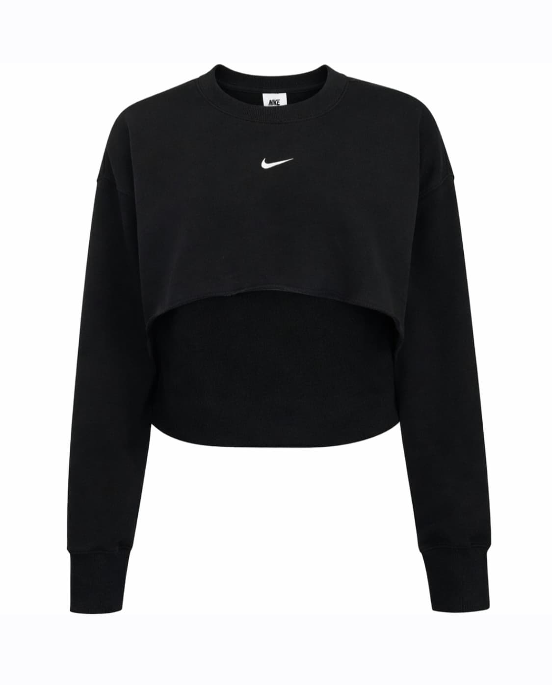 나이키 프렌치 테리 크루넥 크롭 탑 상품이미지1