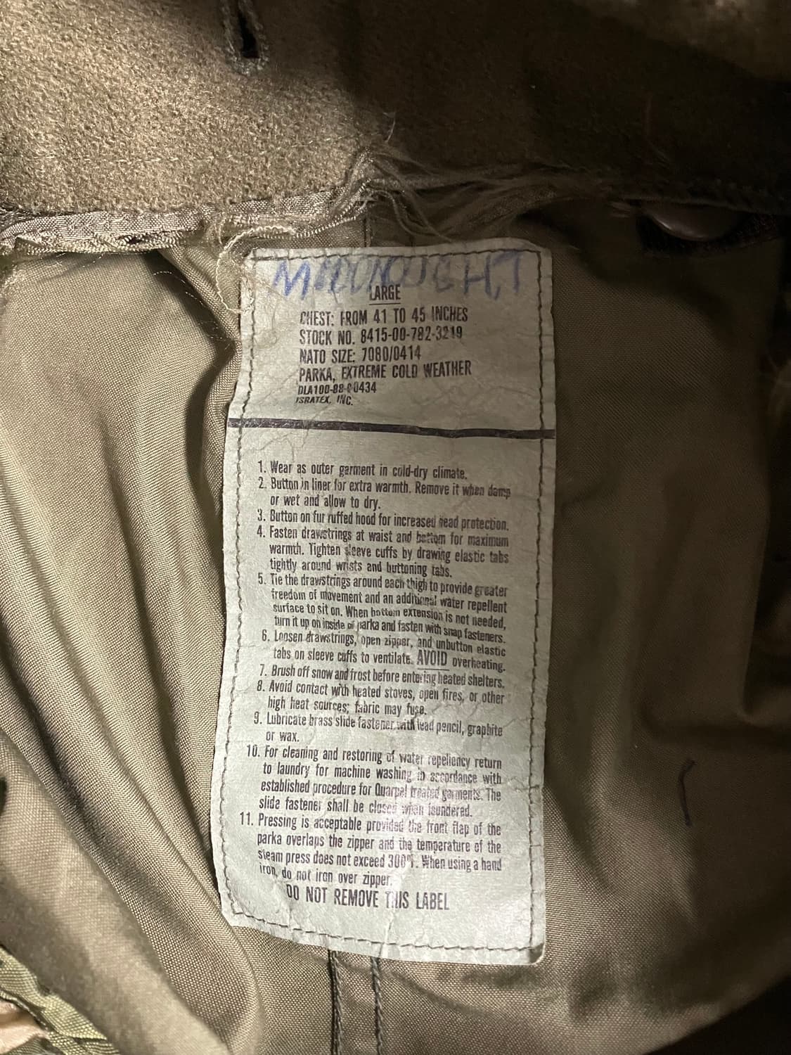 오리지널 M65 피쉬테일 개파카 L 상품이미지2