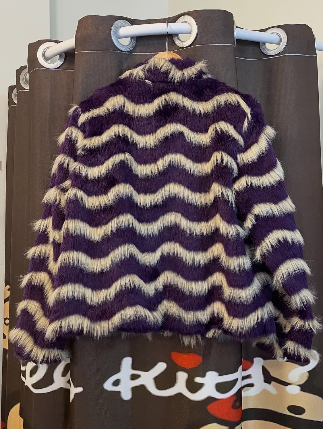 퍼플 웨이브 퍼자켓 [무배] 상품이미지5