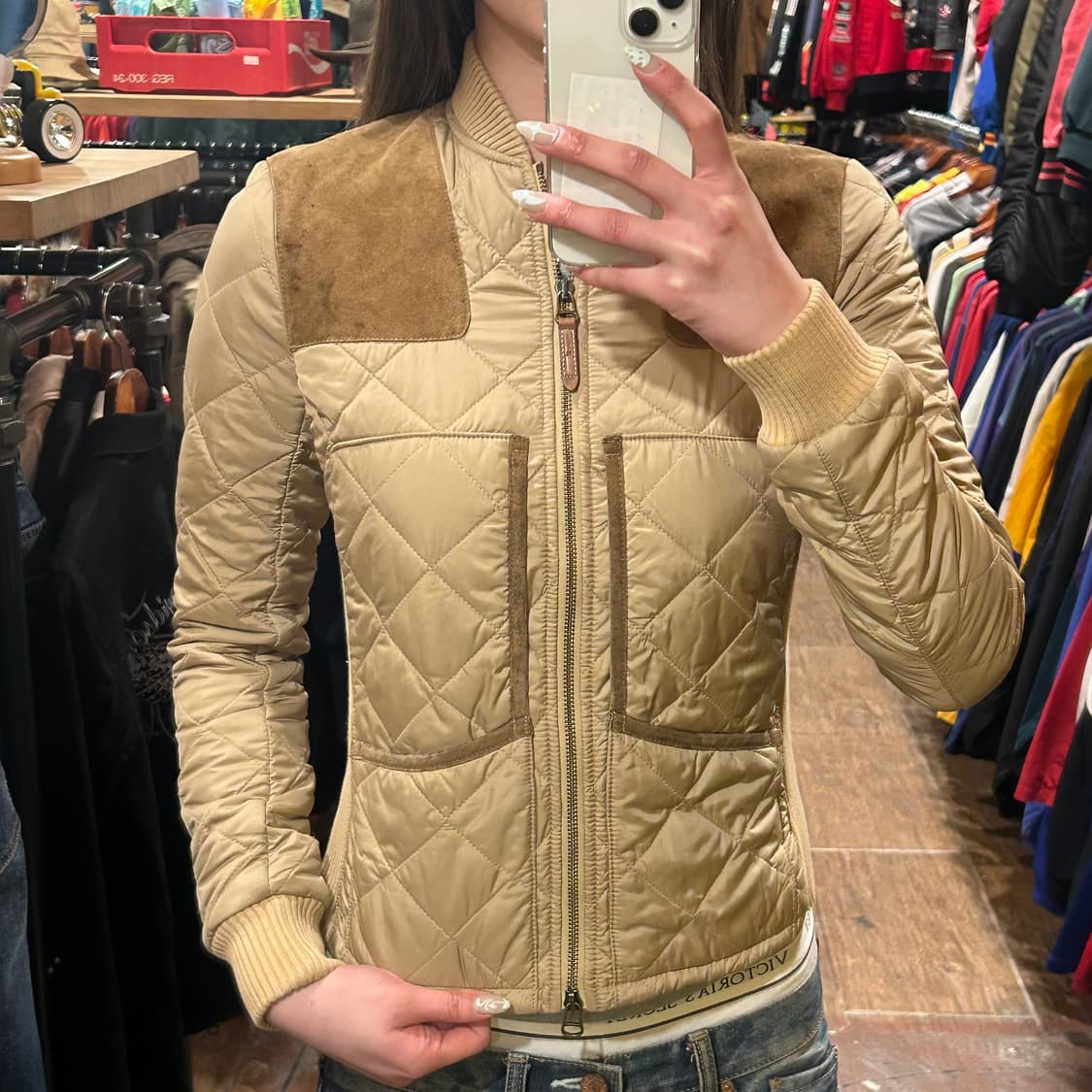 [HI] 폴로 경량 패딩 베이지 상품이미지2