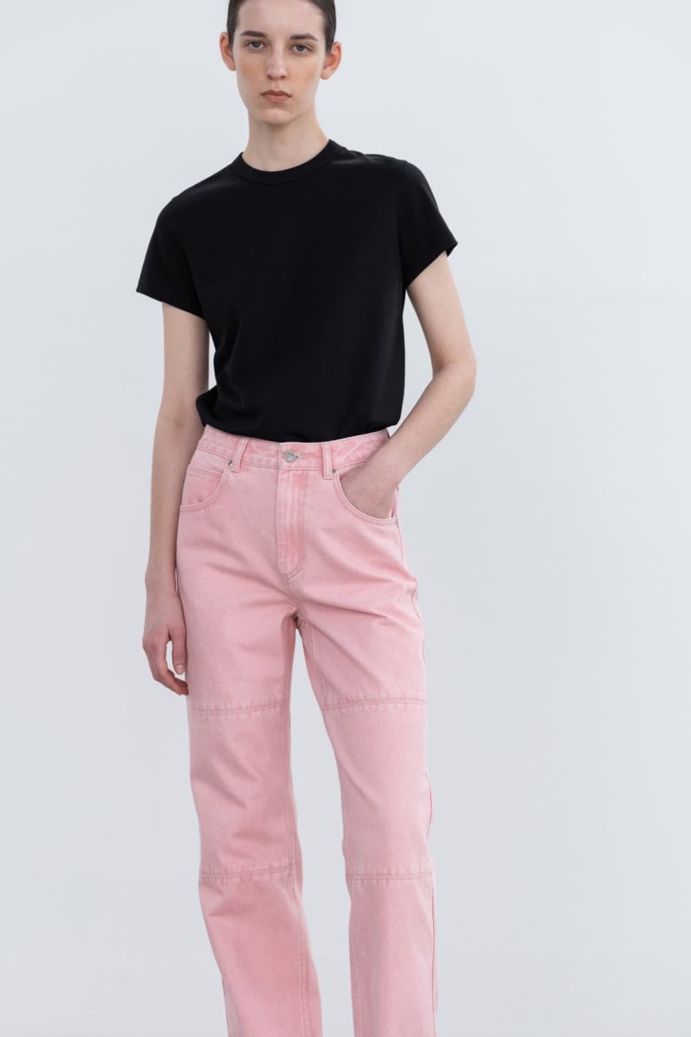 인사일런스우먼 핑크 데님 팬츠 상품이미지3