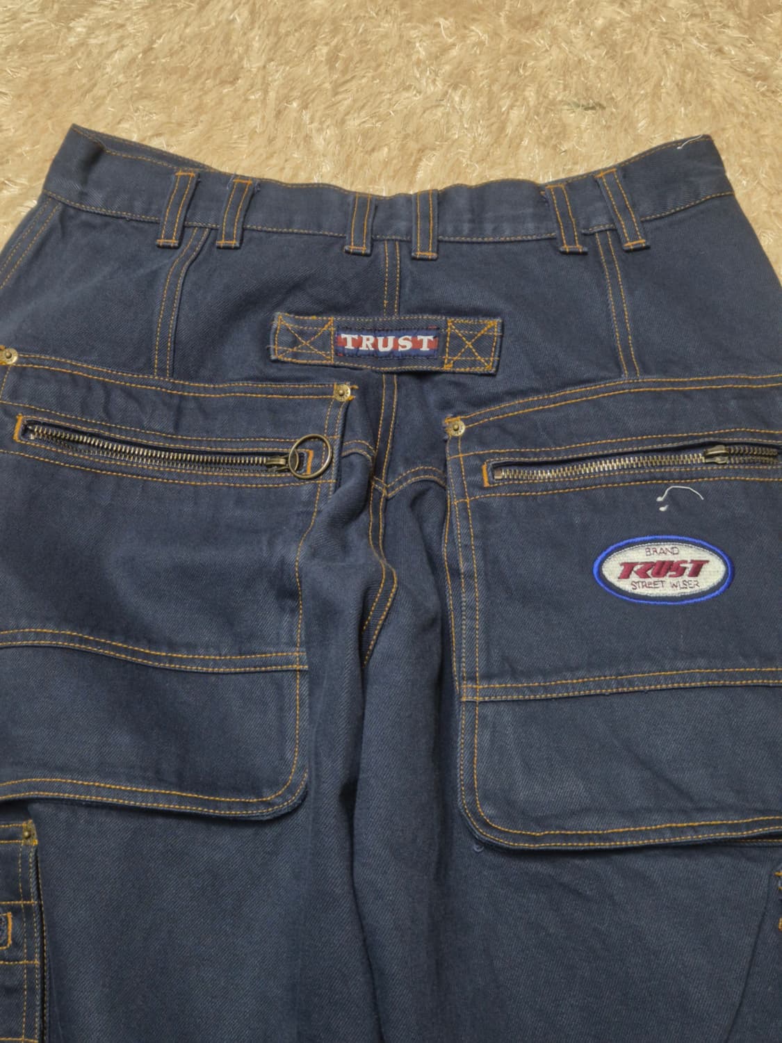 VTG 빅사이즈 멀티 디테일 와이드 데님팬츠 상품이미지3