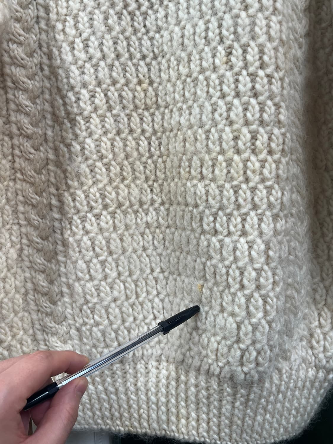 Vtg 양모 핸드메이드 니트 스웨터 F 상품이미지6