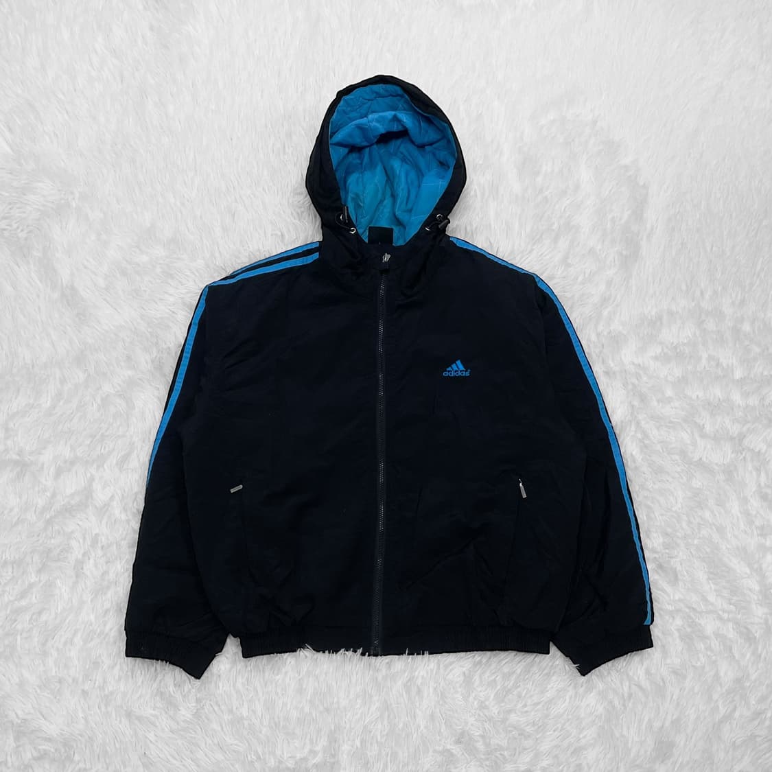 아디다스 올드스쿨 사이드라인 후드 점퍼 상품이미지2