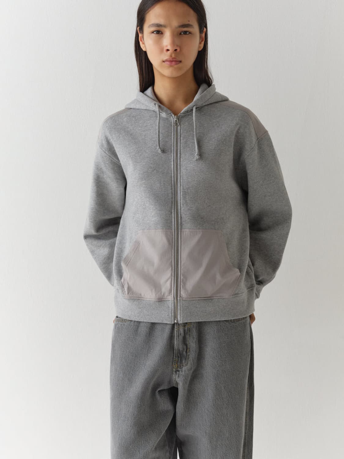 [XS,S,M,L]기마구아스 Dylan 후드집업/그레이 상품이미지4