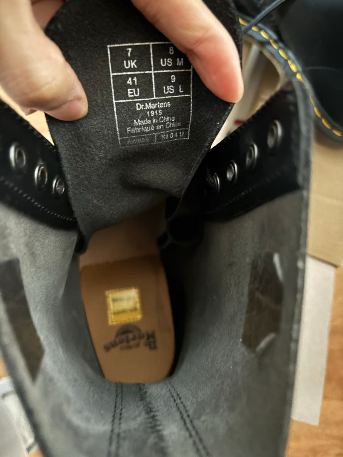 [UK7] 닥터마틴 1919 10홀 부츠  실착 5회 미만 상품이미지6