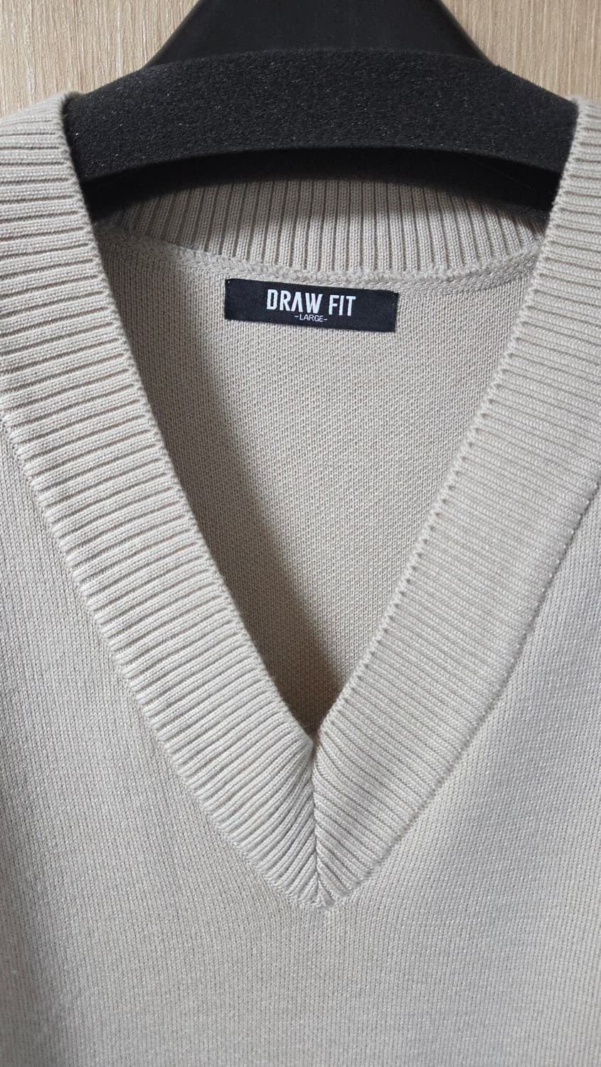 (착샷) 드로우핏 니트 베스트 오버핏 상품이미지4