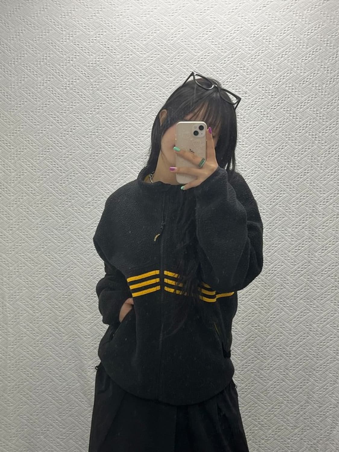 아디다스 올드스쿨 빈티지 뽀글이 후리스 자켓 2XL C06653 상품이미지1