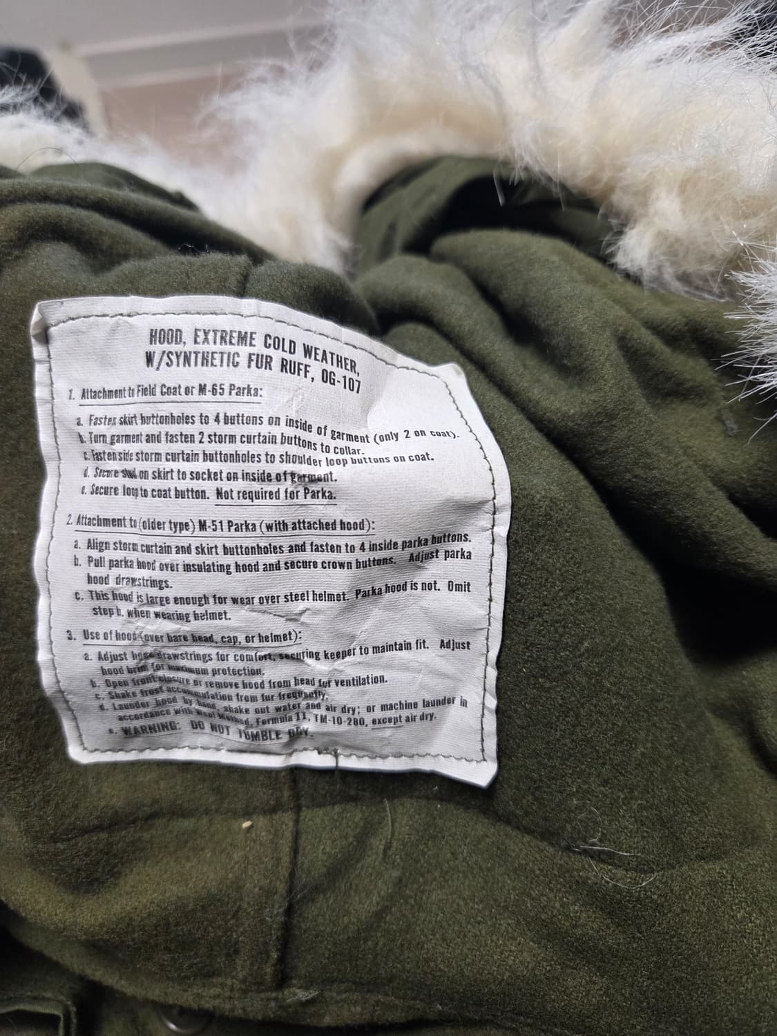 M-65 피쉬테일(개파카) 상품이미지5