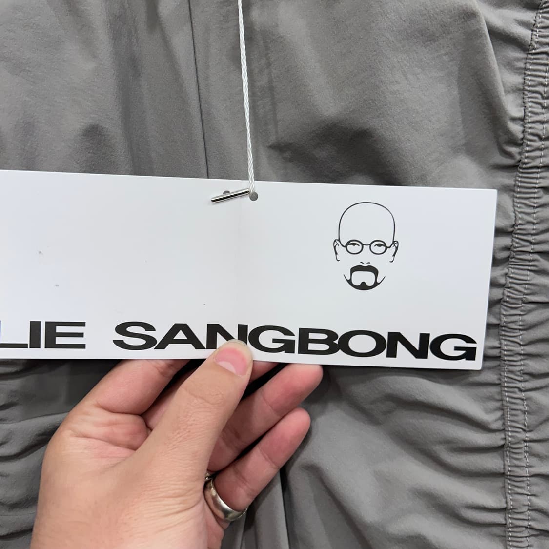 (새상품) 이상봉 컬랙션 스판덱스 나일론 셔링 트랙팬츠 상품이미지3