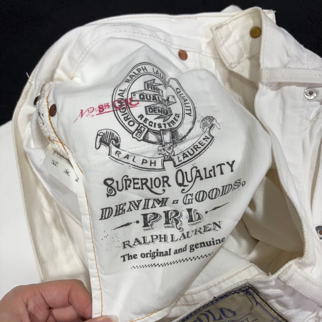 32 폴로 랄프로렌 스트레이트 화이트진 데님팬츠 상품이미지8