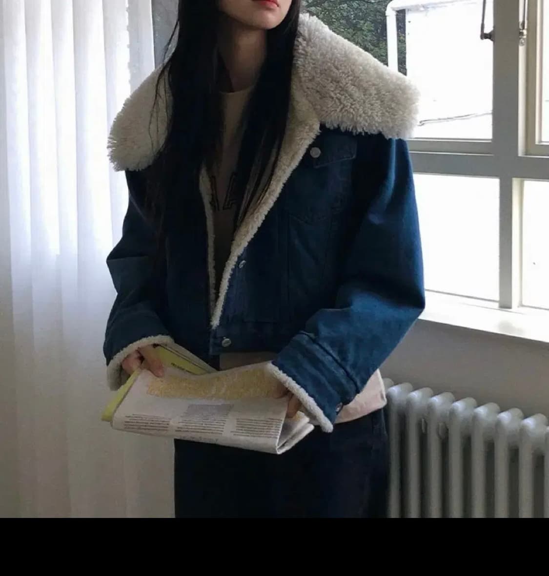 repeller 리펠러 덤블 시어링 데님 자켓 상품이미지2