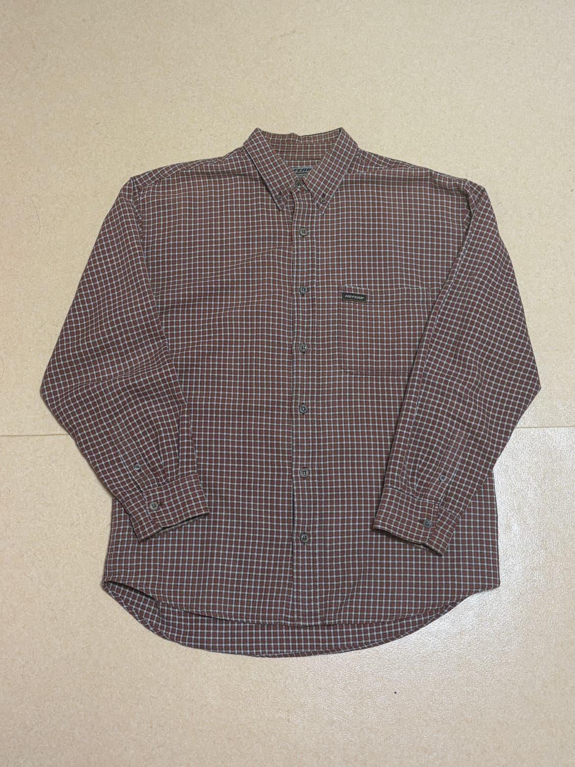 90s no fear plaid shirt 상품이미지4