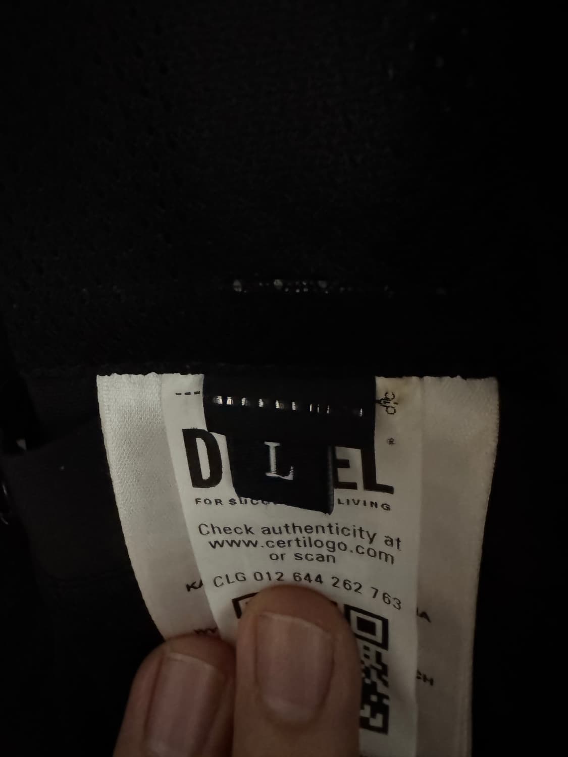 디젤 콘트라스트 파이핑 윈드브레이커 L 상품이미지3