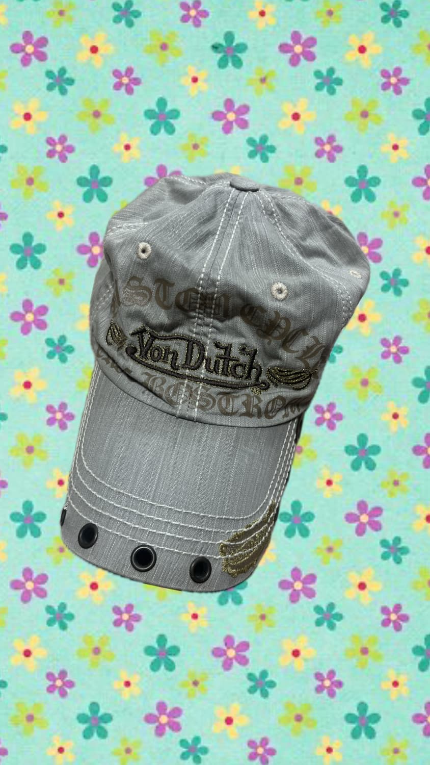 본더치 자수 포인트 데미지 볼캡 상품이미지1