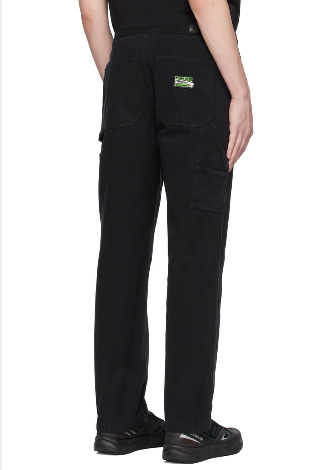 브레인데드 블랙 워시드 카펜터 트라우저 팬츠 바지 XL 상품이미지5