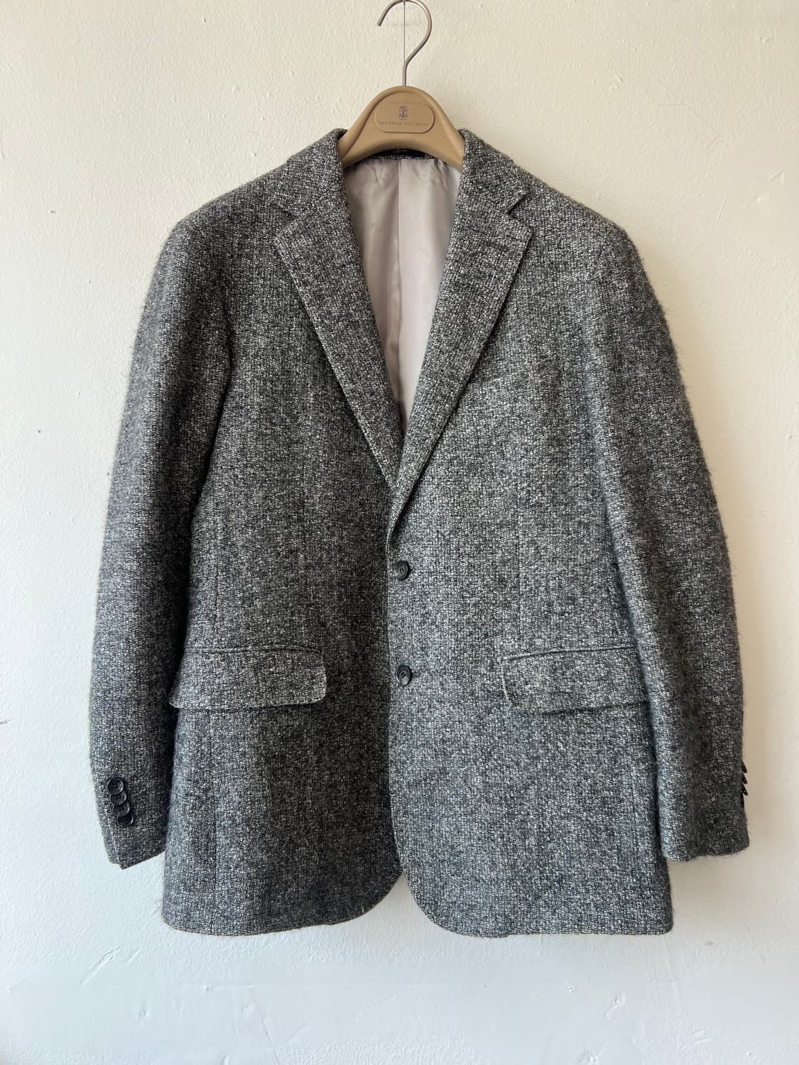 갤럭시 남성 보카시그레이 알파카자켓 싱글자켓 상품이미지2