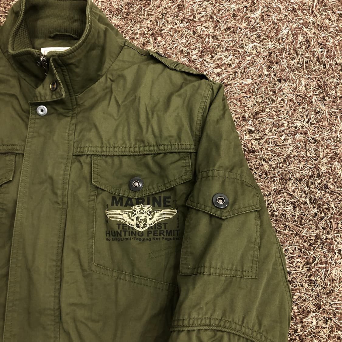 캠프5 빈티지 밀리터리 MARINE 항공 점퍼 상품이미지5