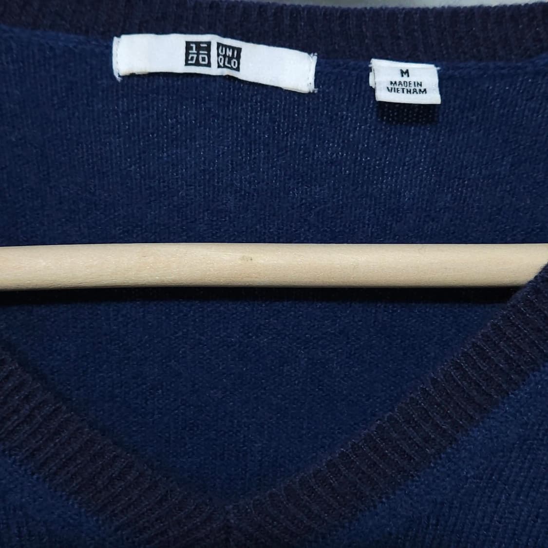 95)유니클로 캐시미어100% 니트 배색 상품이미지3