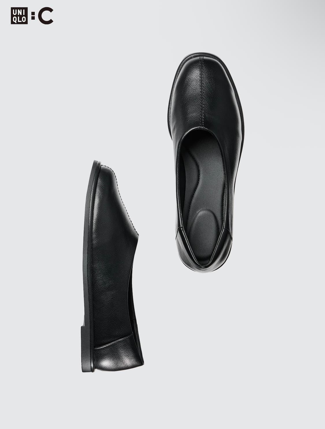 유니클로 스퀘어플랫슈즈 블랙 250 새상품 상품이미지3