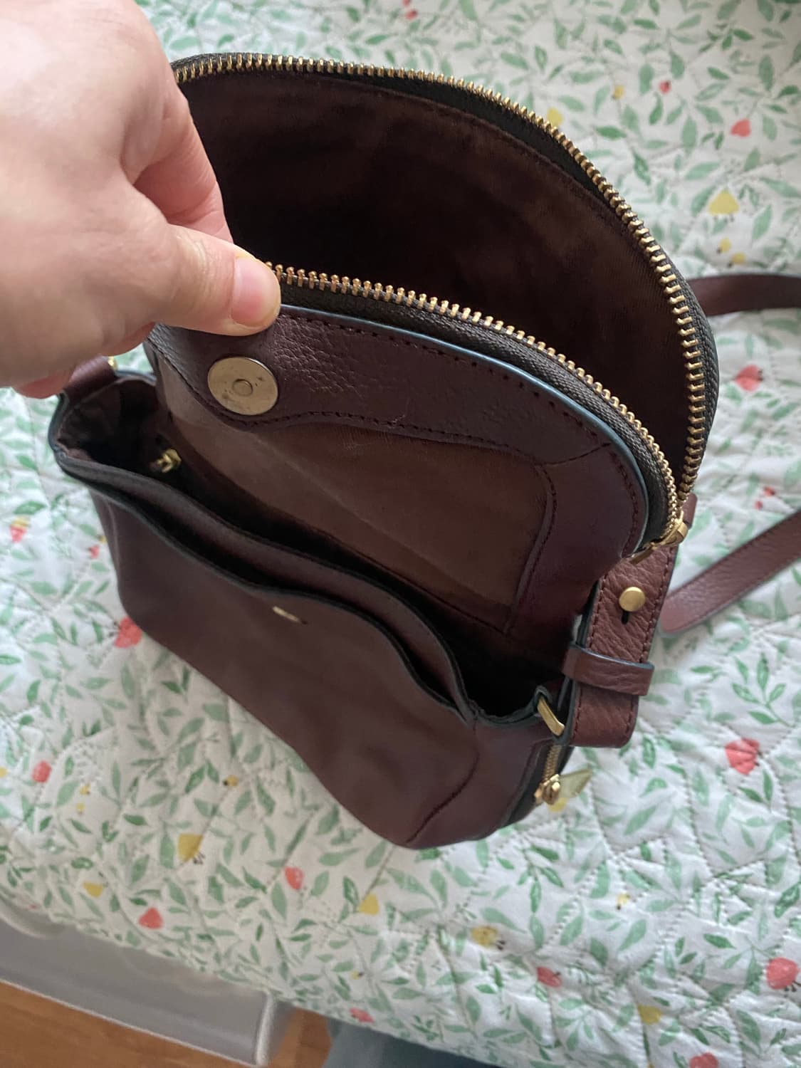 파슬 브라운 가죽 크로스백 상품이미지10