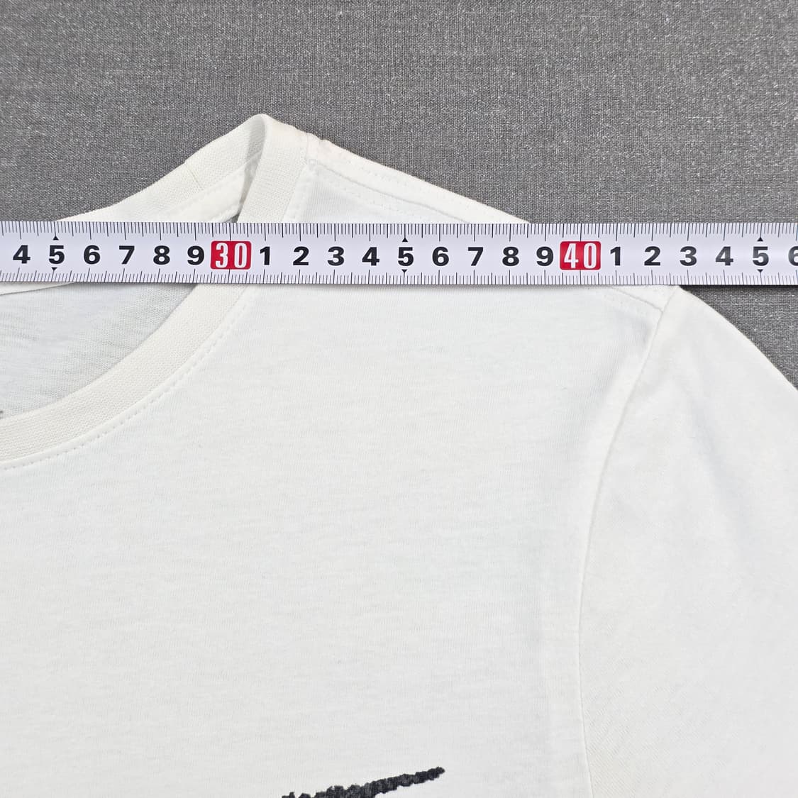 L 95 나이키 빅스우시 스케치 로고 반팔티셔츠 화이트 상품이미지5