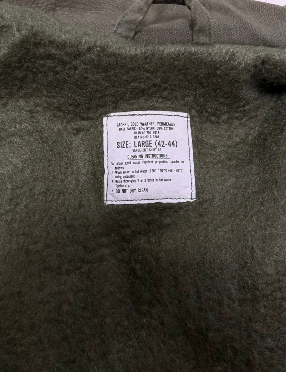 80s 미군 A-2 스텐실 덱자켓 L 상품이미지3