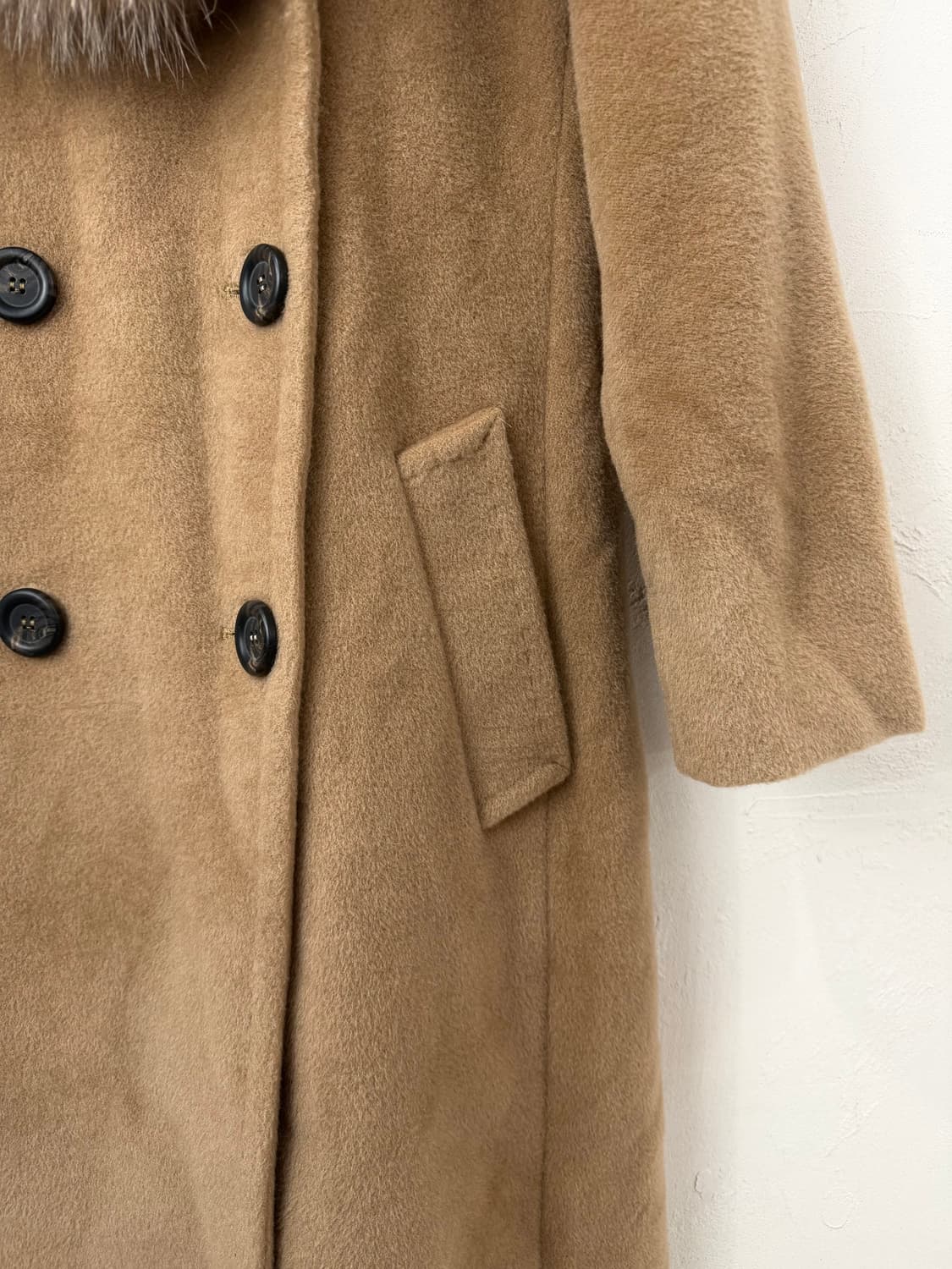 MARELLA by Max Mara 폭스퍼 트리밍 코트 상품이미지3