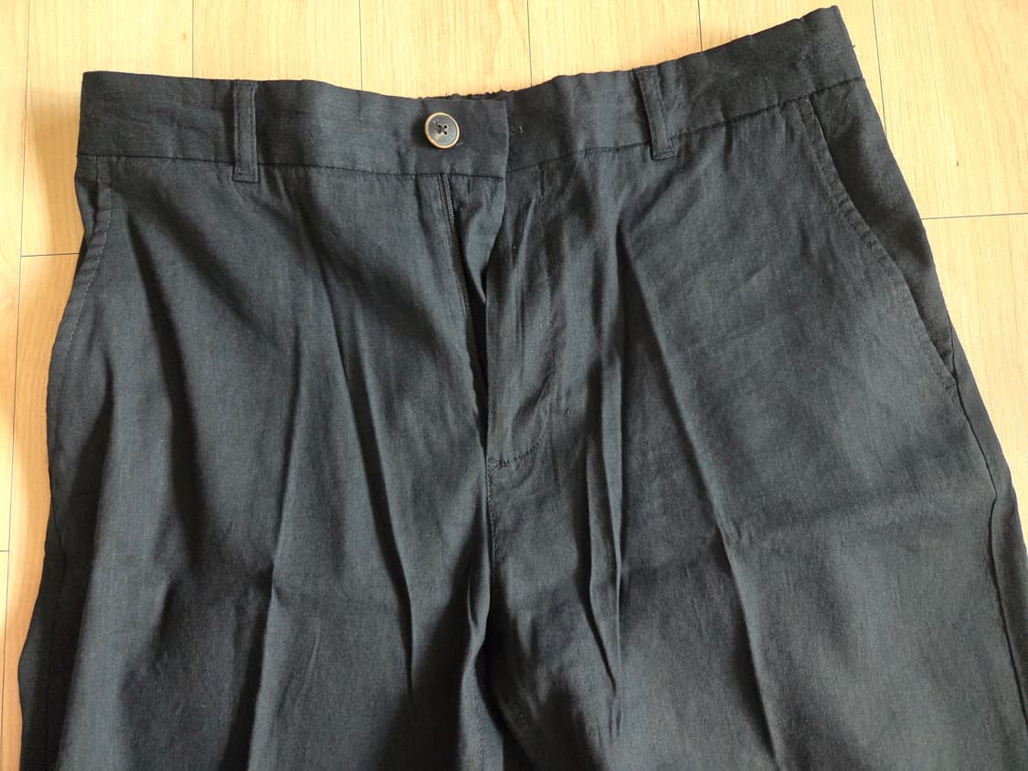 Series 시리즈 린넨혼방 슬랙스 블랙 32 상품이미지2