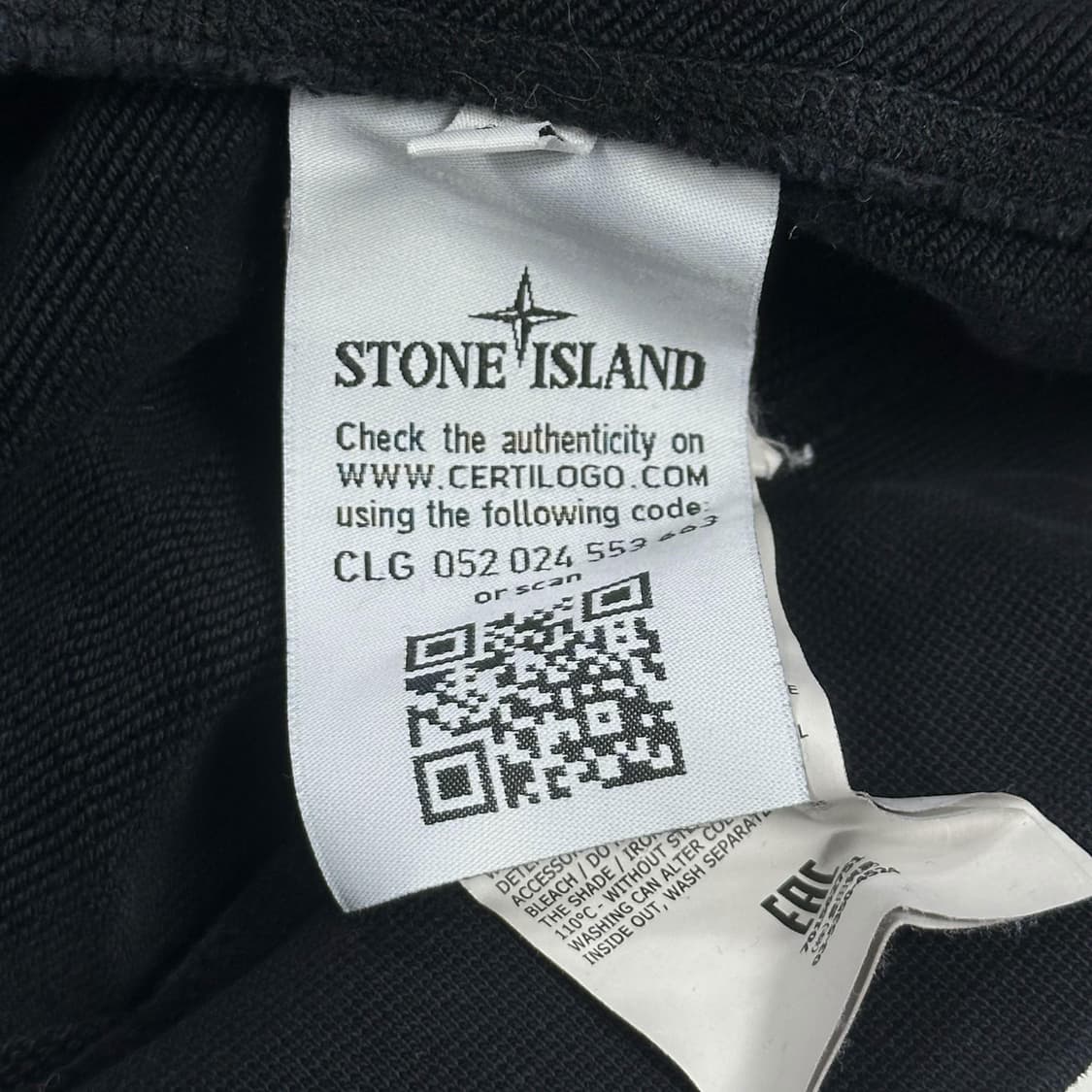 (하자존재) 스톤아일랜드 베이직 와펜 맨투맨 블랙 S 상품이미지7