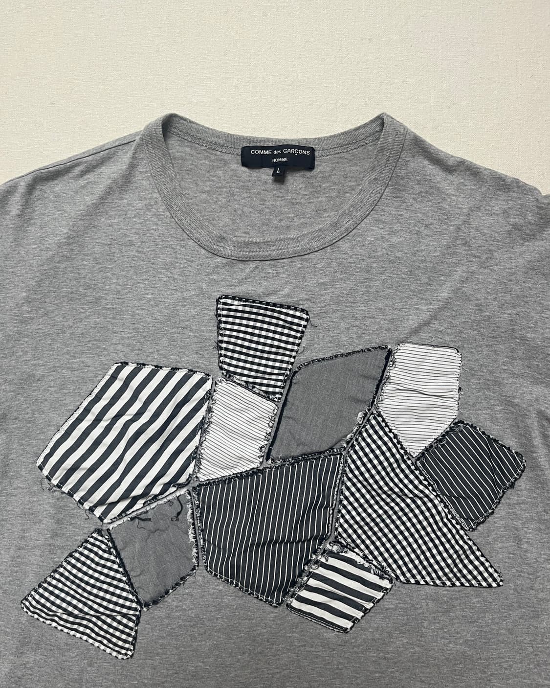 꼼데가르송 옴므 패치워크 티셔츠 comme des garcons 상품이미지5
