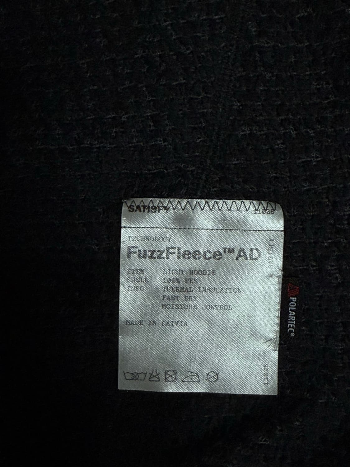 [M] 세티스파이 퍼즈 플리스 AD 후드 블랙 상품이미지2