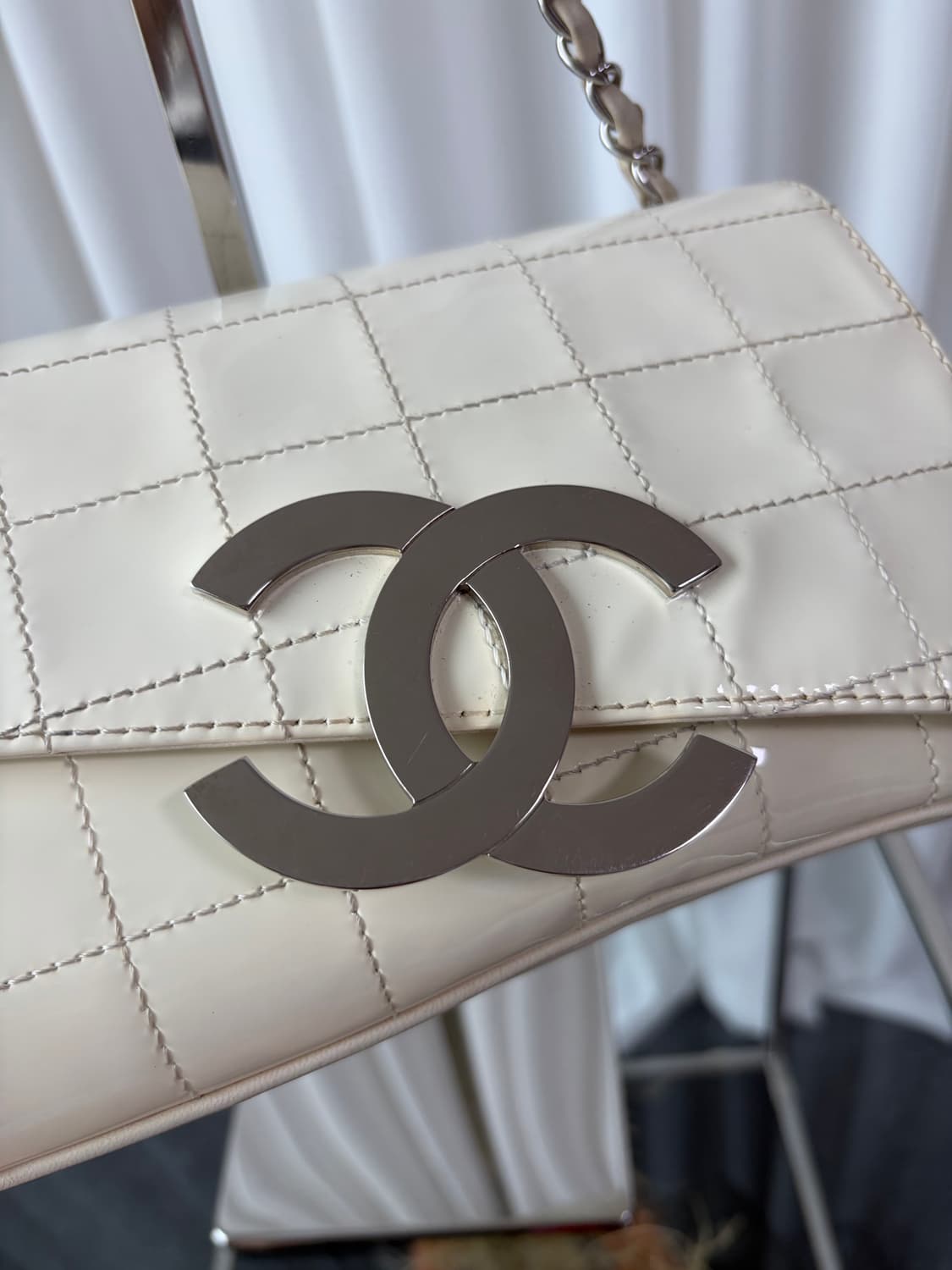 샤넬 다이아고날 CC 이스트웨스트 초콜렛바 플랩백 상품이미지9
