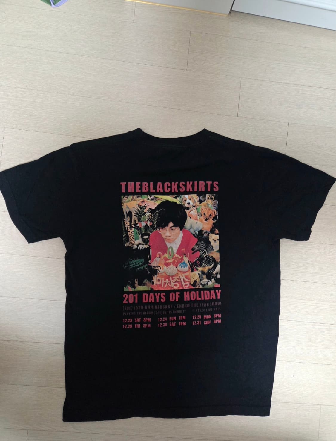 검정치마 201 콘서트 MD 티셔츠 상품이미지1