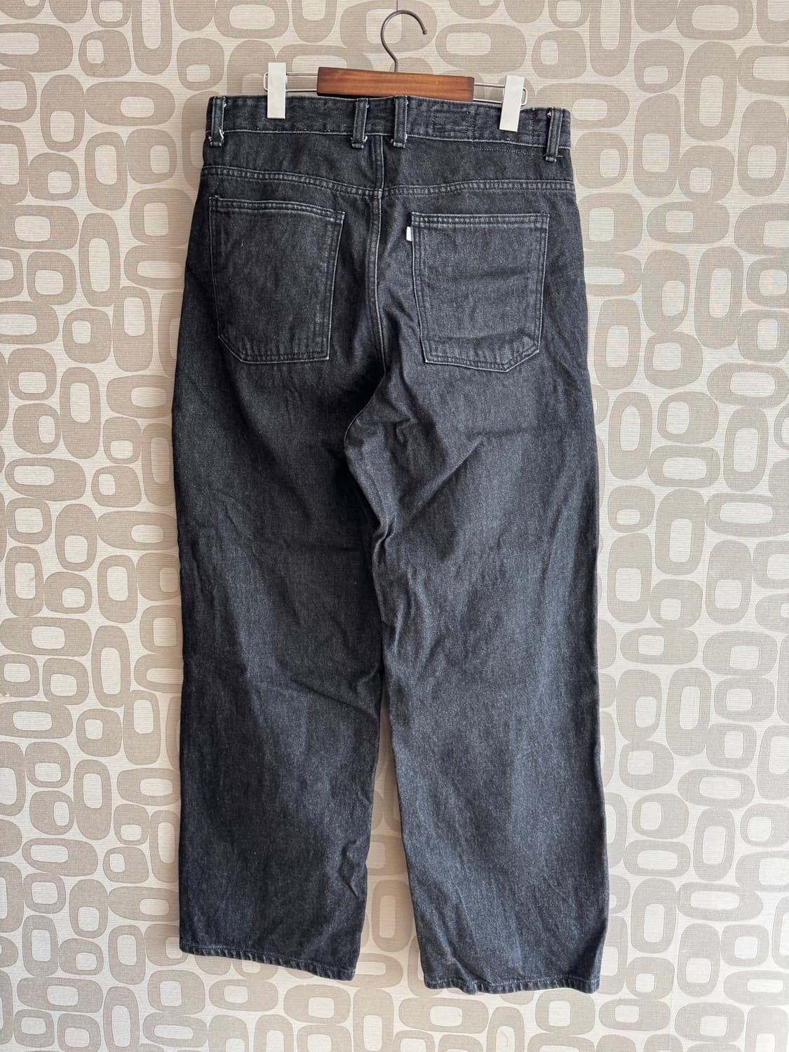 Youth 유스 Wide Denim 와이드 데님 흑청 팬츠 바지 L 상품이미지4